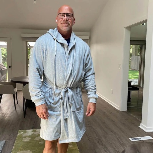 Brand new DudeRobe mens robe. Gray in size L/XL. - Picture 4 of 12